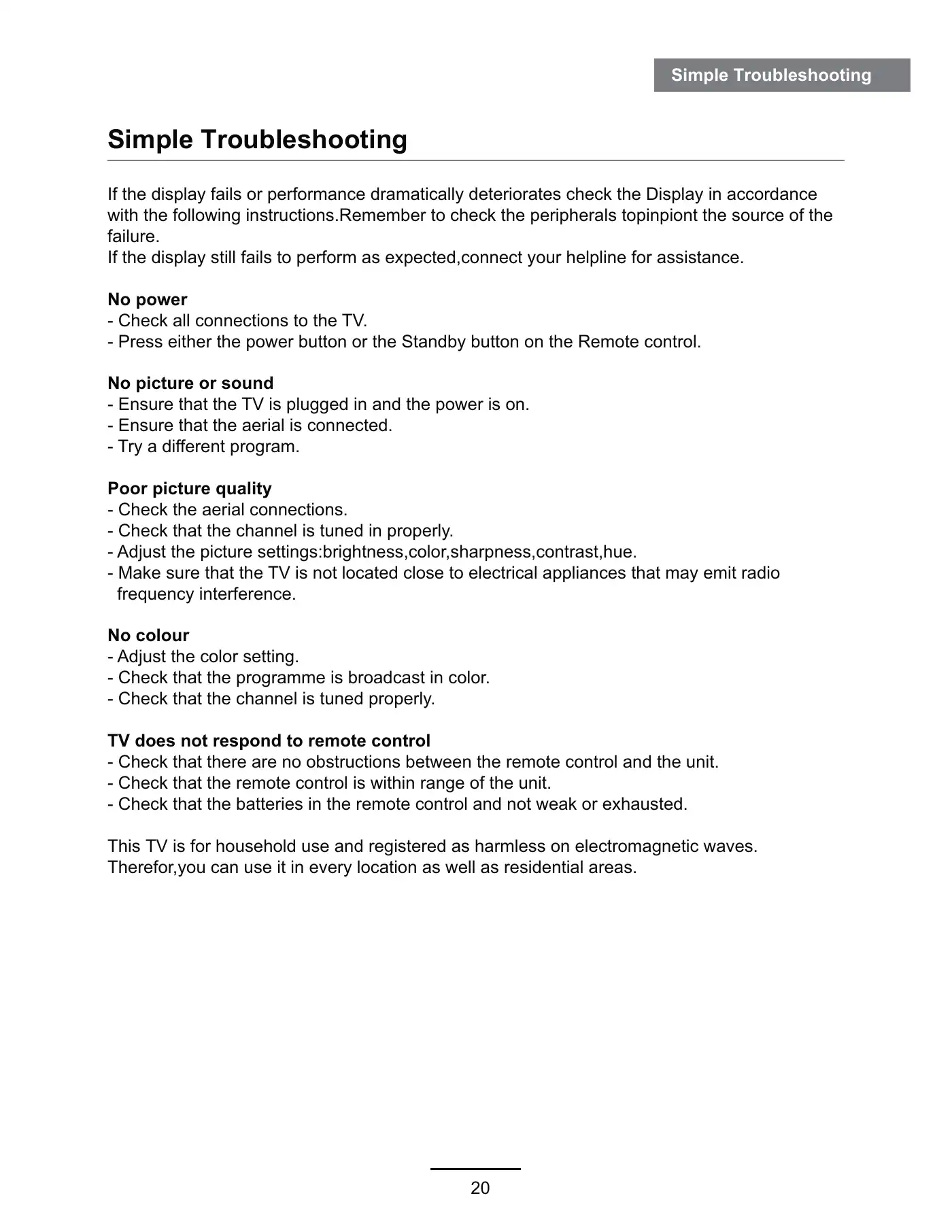Haier LE46D10F User Manual Manual pdf 23 page image