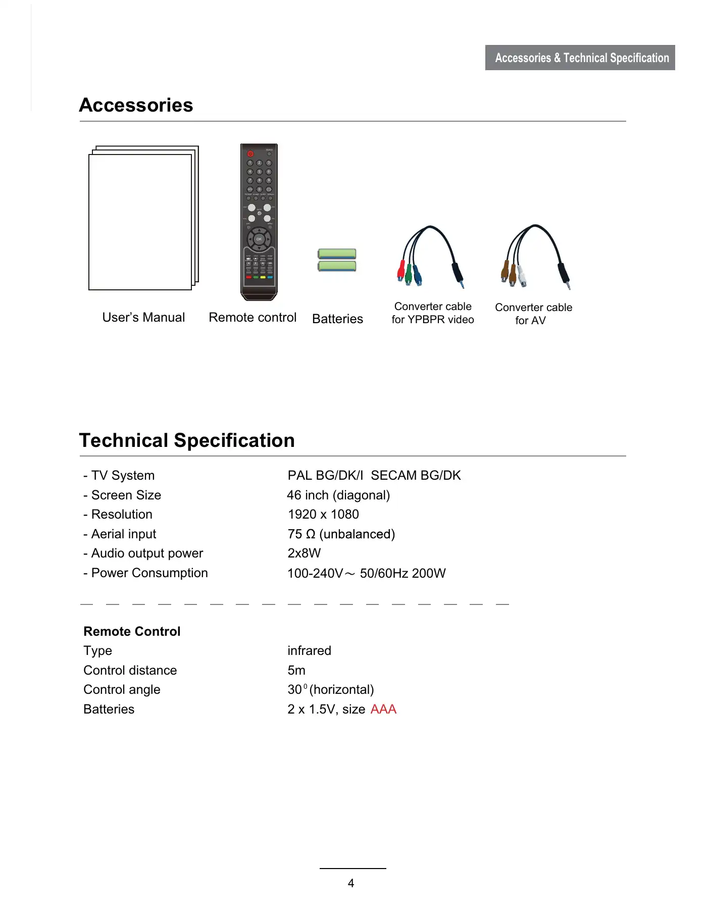Haier LE46D10F User Manual Manual pdf 7 page image