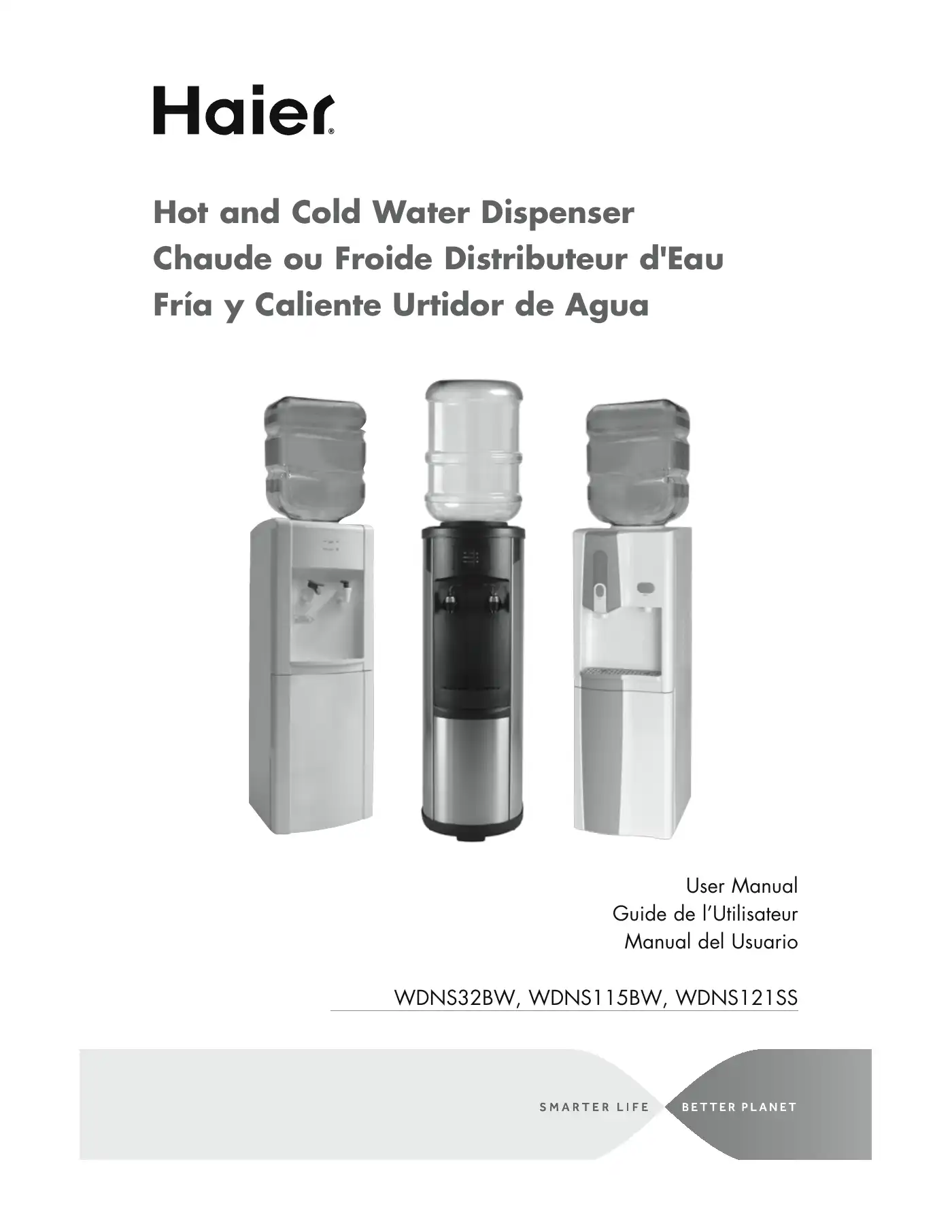 Haier WDNS115BW User Manual Manual pdf 1 page image