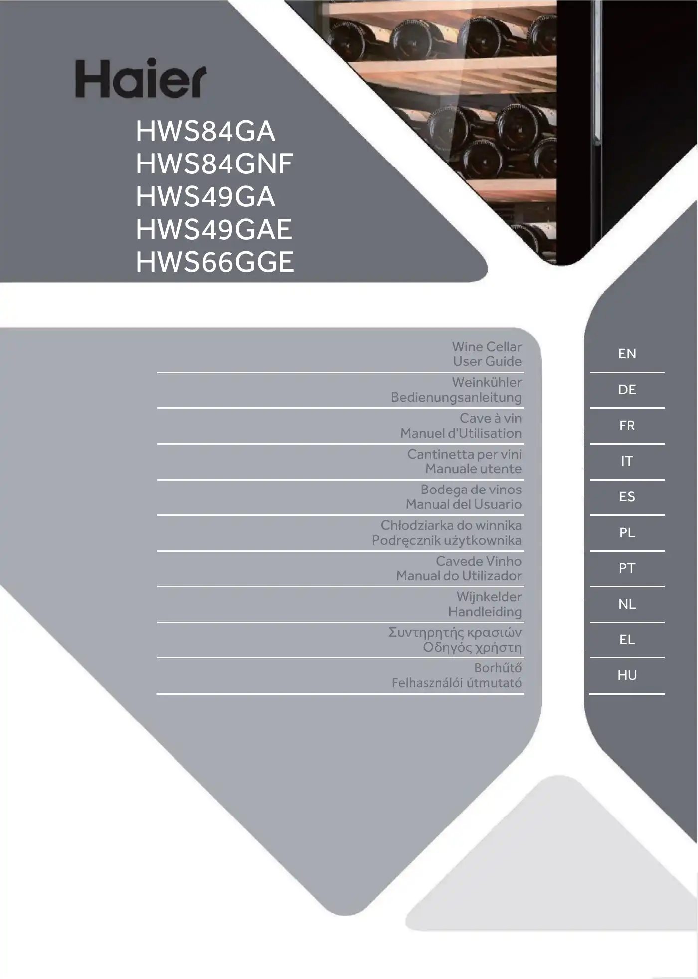 Haier HWS84GNF User Manual Manual pdf 1 page image