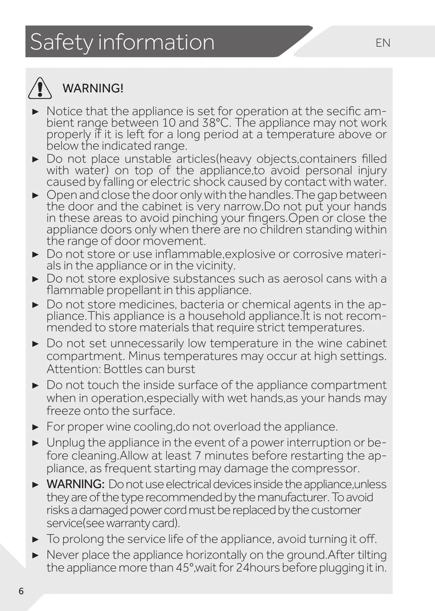 Haier WS105GA User Manual Manual pdf 10 page image