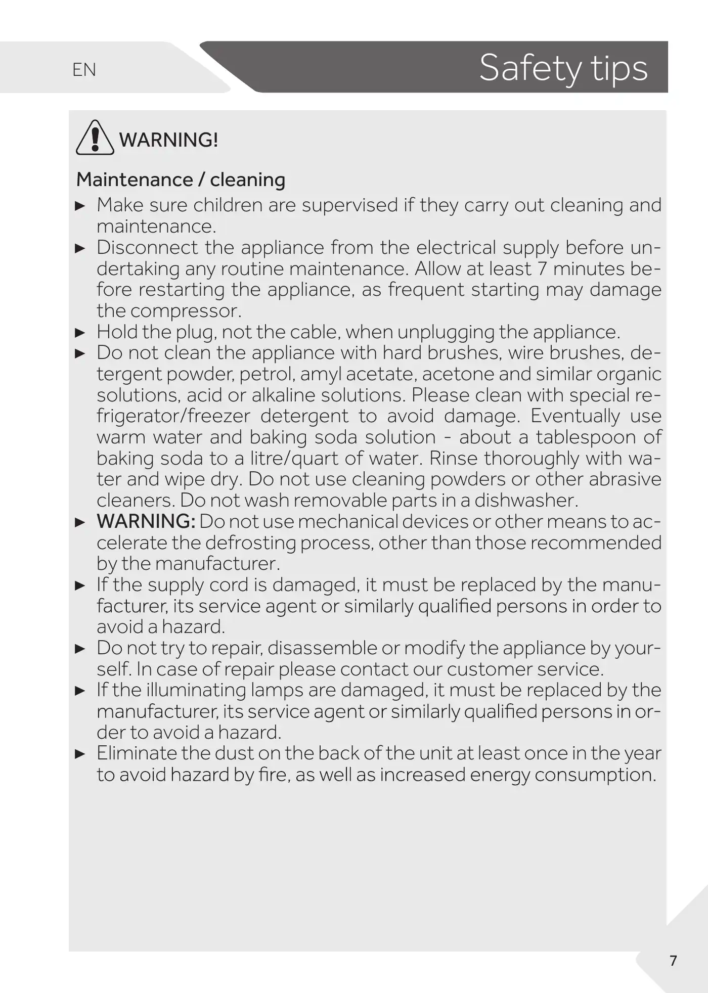 Haier WS105GA User Manual Manual pdf 11 page image