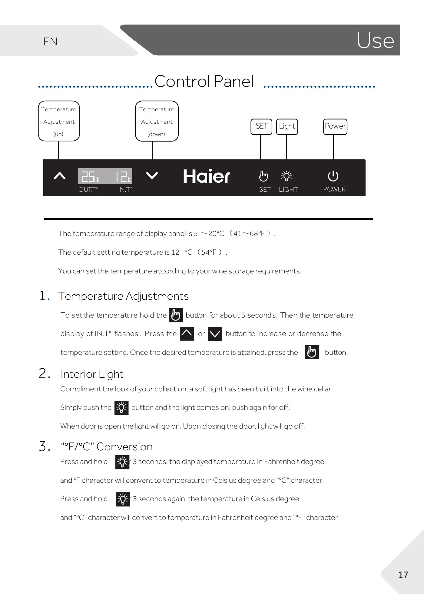 Haier WS105GA User Manual Manual pdf 21 page image
