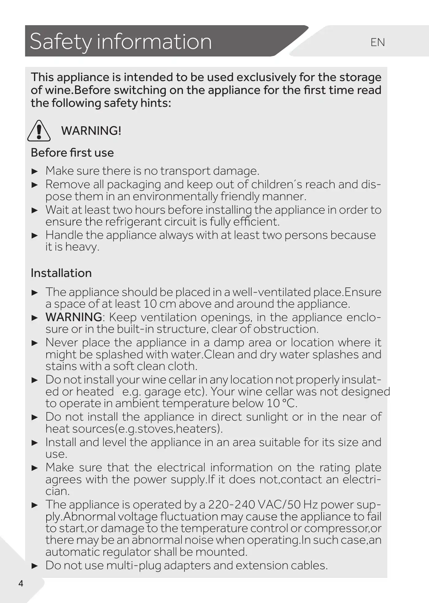 Haier WS105GA User Manual Manual pdf 8 page image