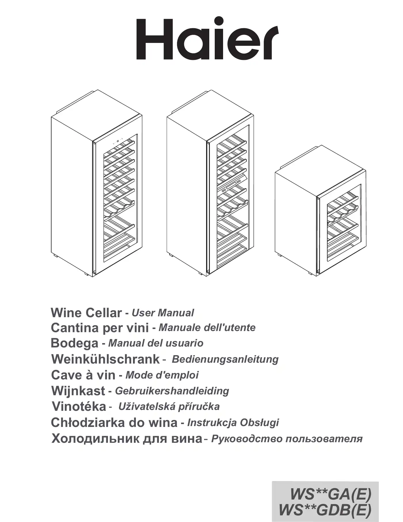 Haier WS**GA(E) User Manual Manual pdf 1 page image