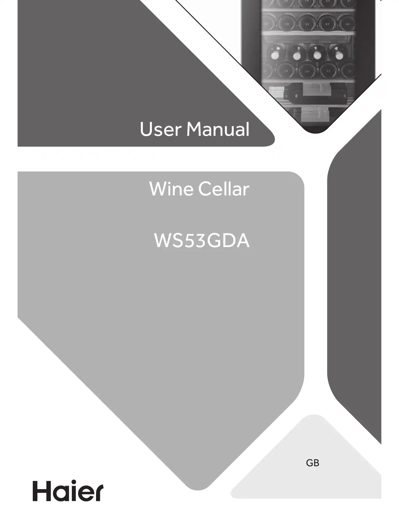 Haier WS53GDA User Manual Manual pdf 1 page image
