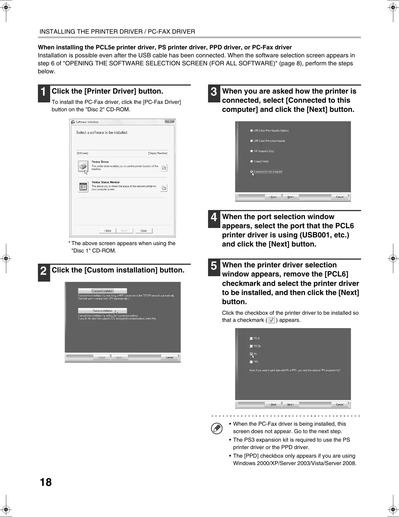 Sharp MX-M283 Software Setup Manual Manual pdf 20 page image