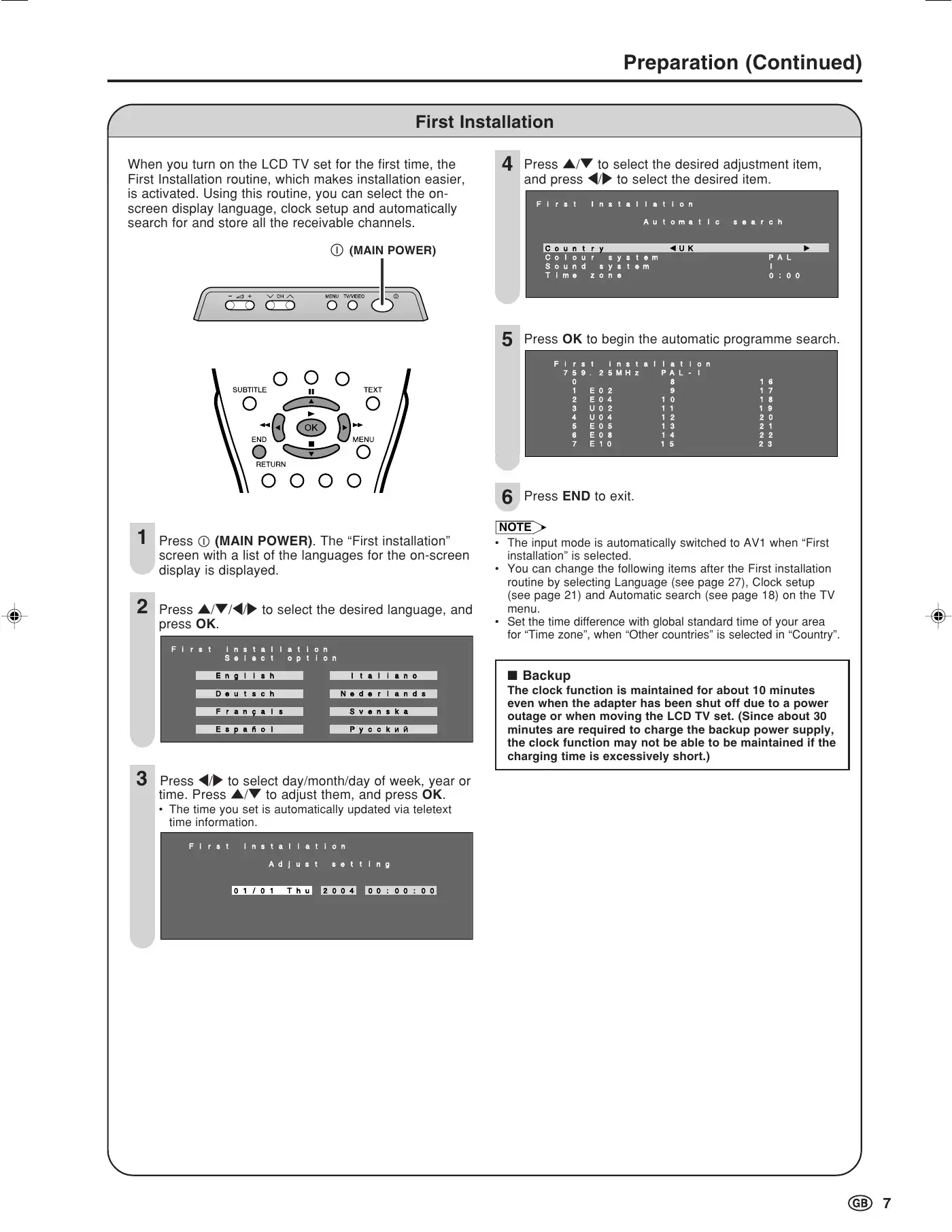 Sharp AQUOS LC-20B5E Operation Manual Manual pdf 9 page image