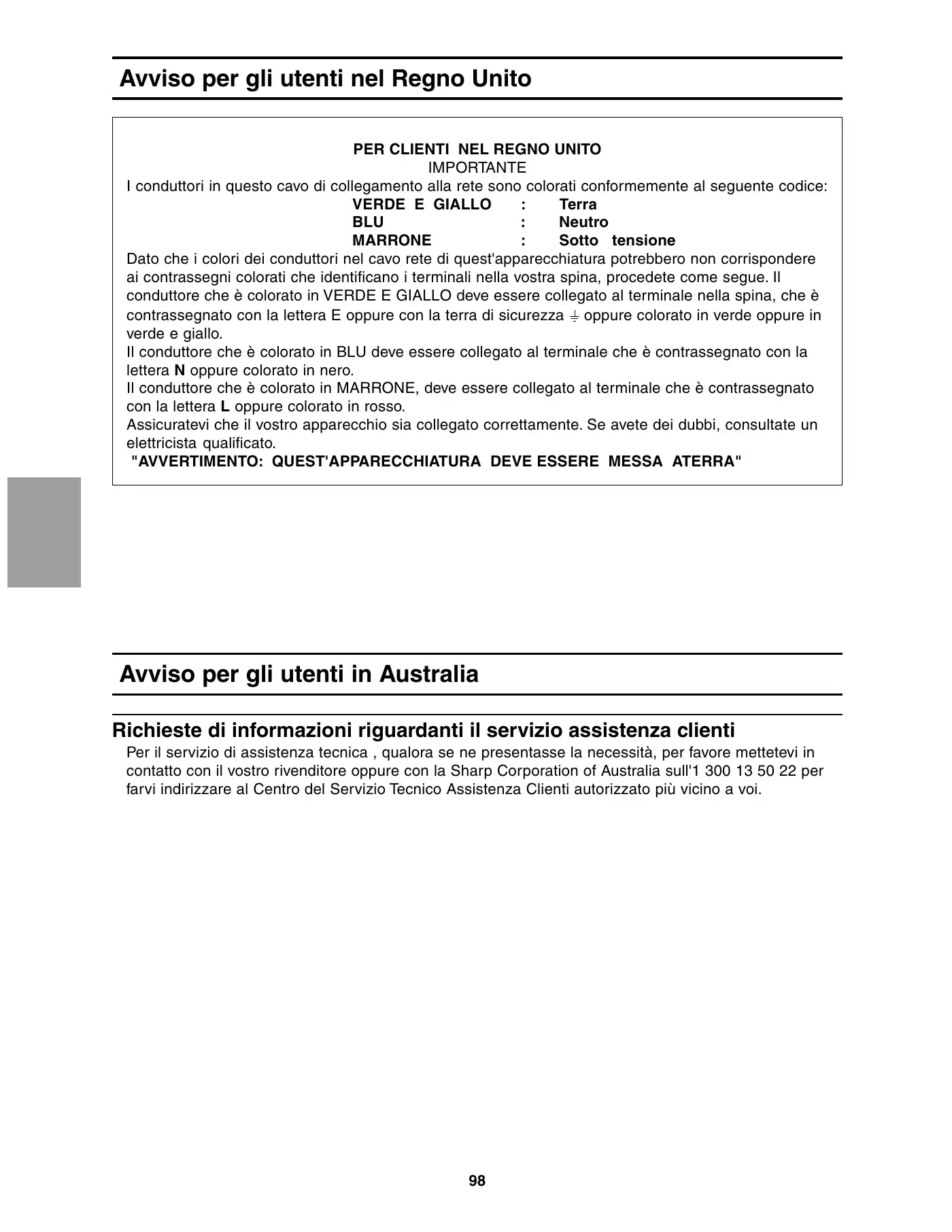 Sharp LL-T1520 Operation Manual Manual pdf 98 page image