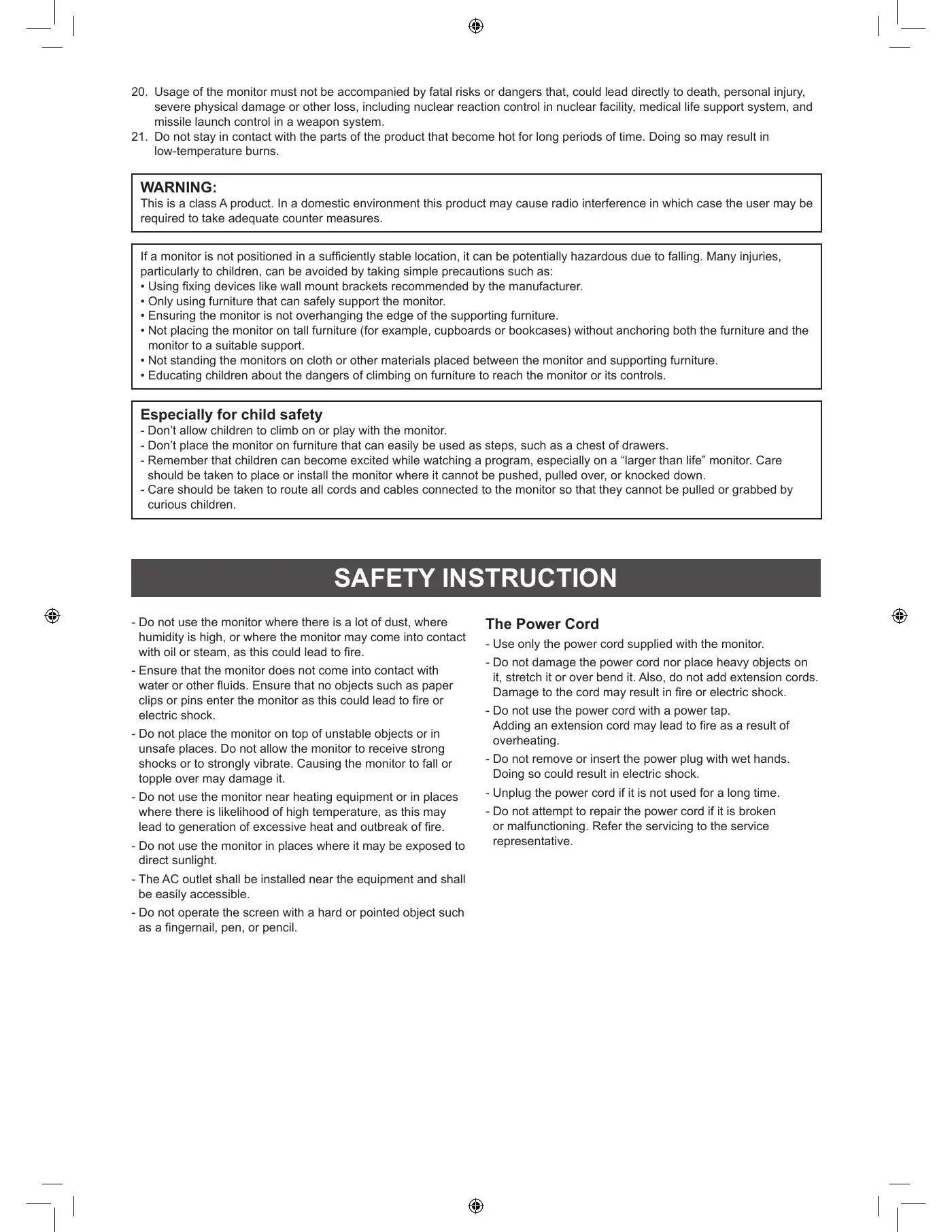 Sharp PN-T322B Setup Manual Manual pdf 4 page image
