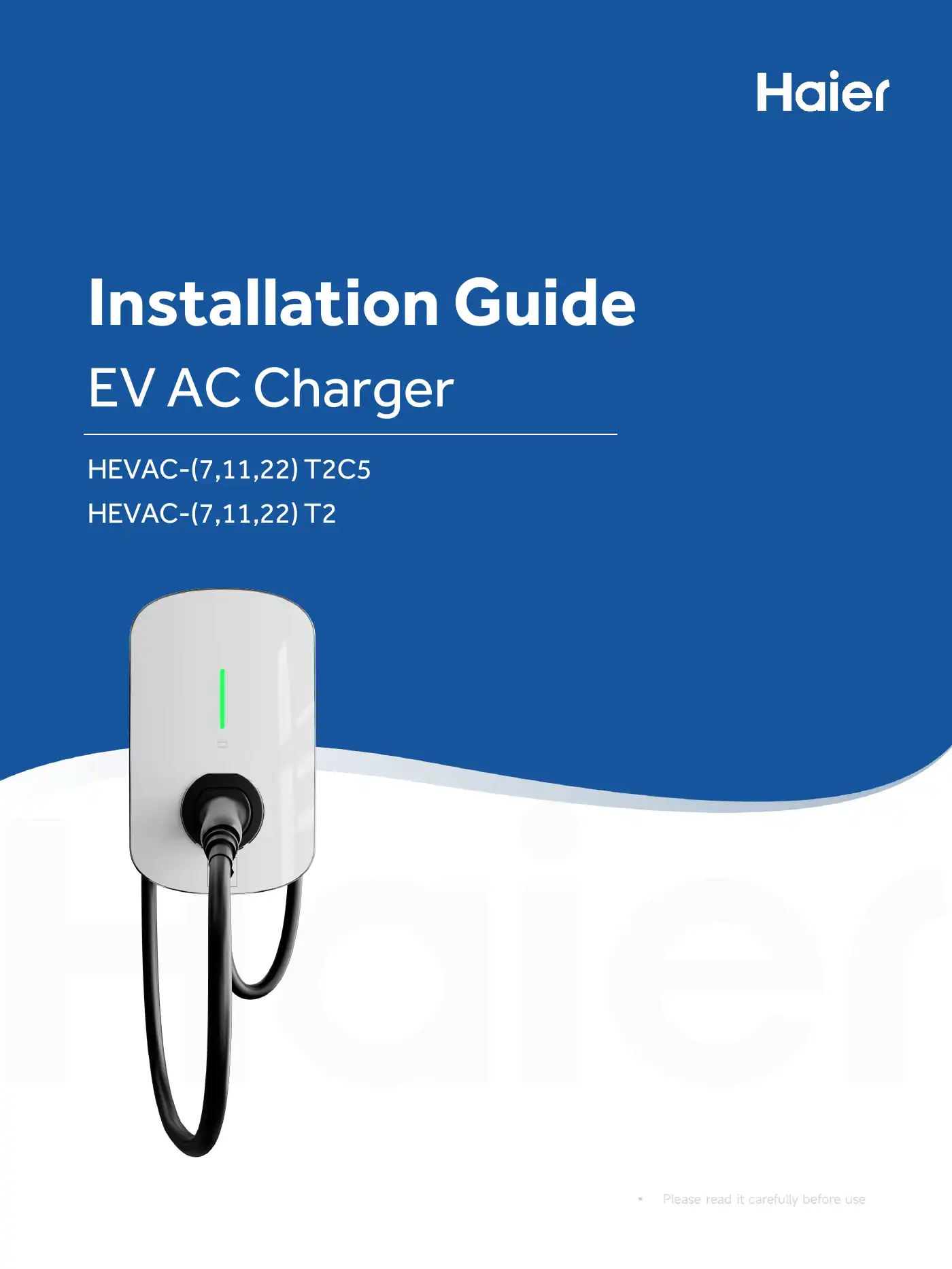 Haier HEVAC-7T2C5 Installation Manual Manual pdf 1 page image