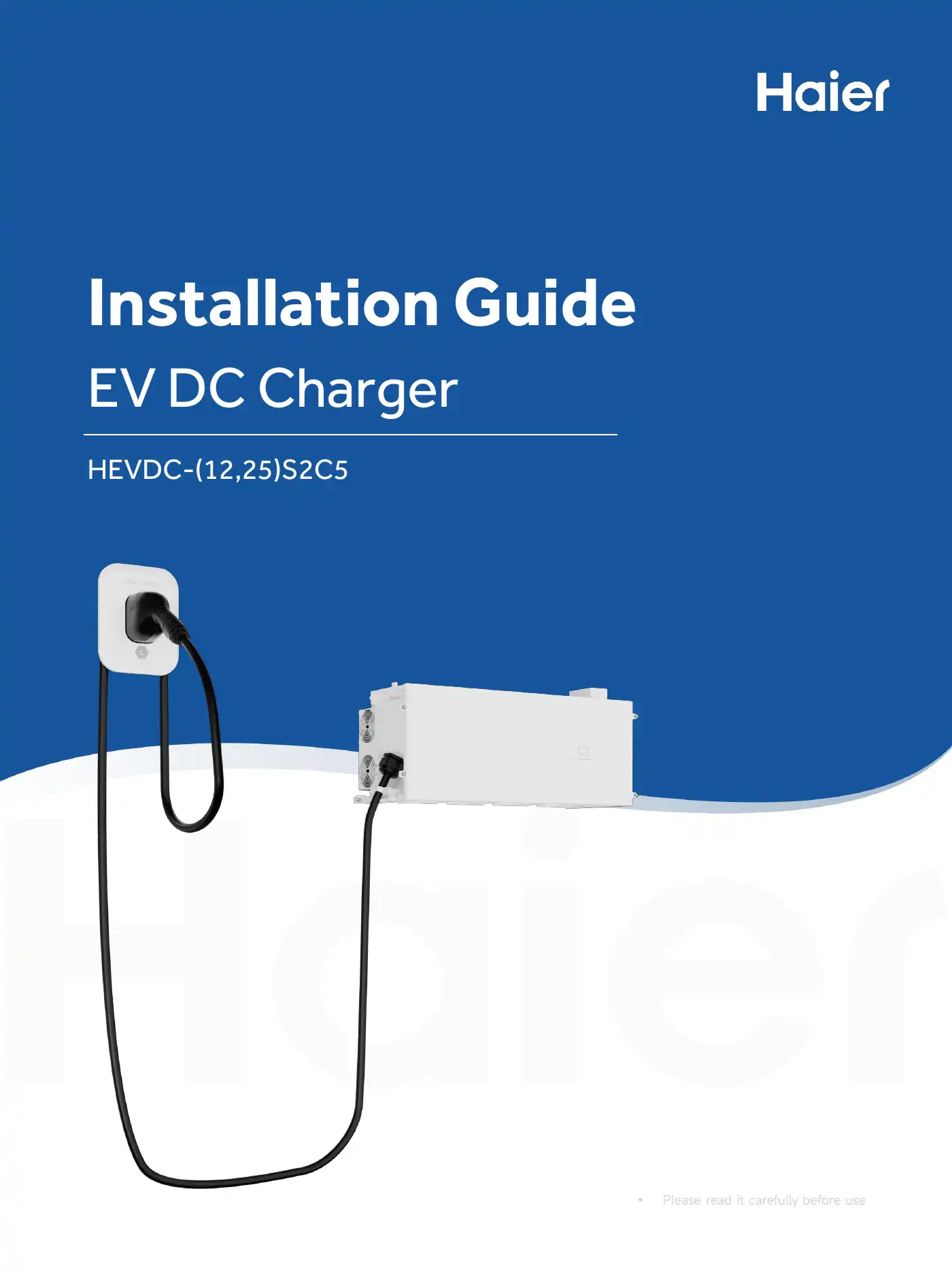 Haier HEVDC-12S2C5 Installation Manual Manual pdf 1 page image