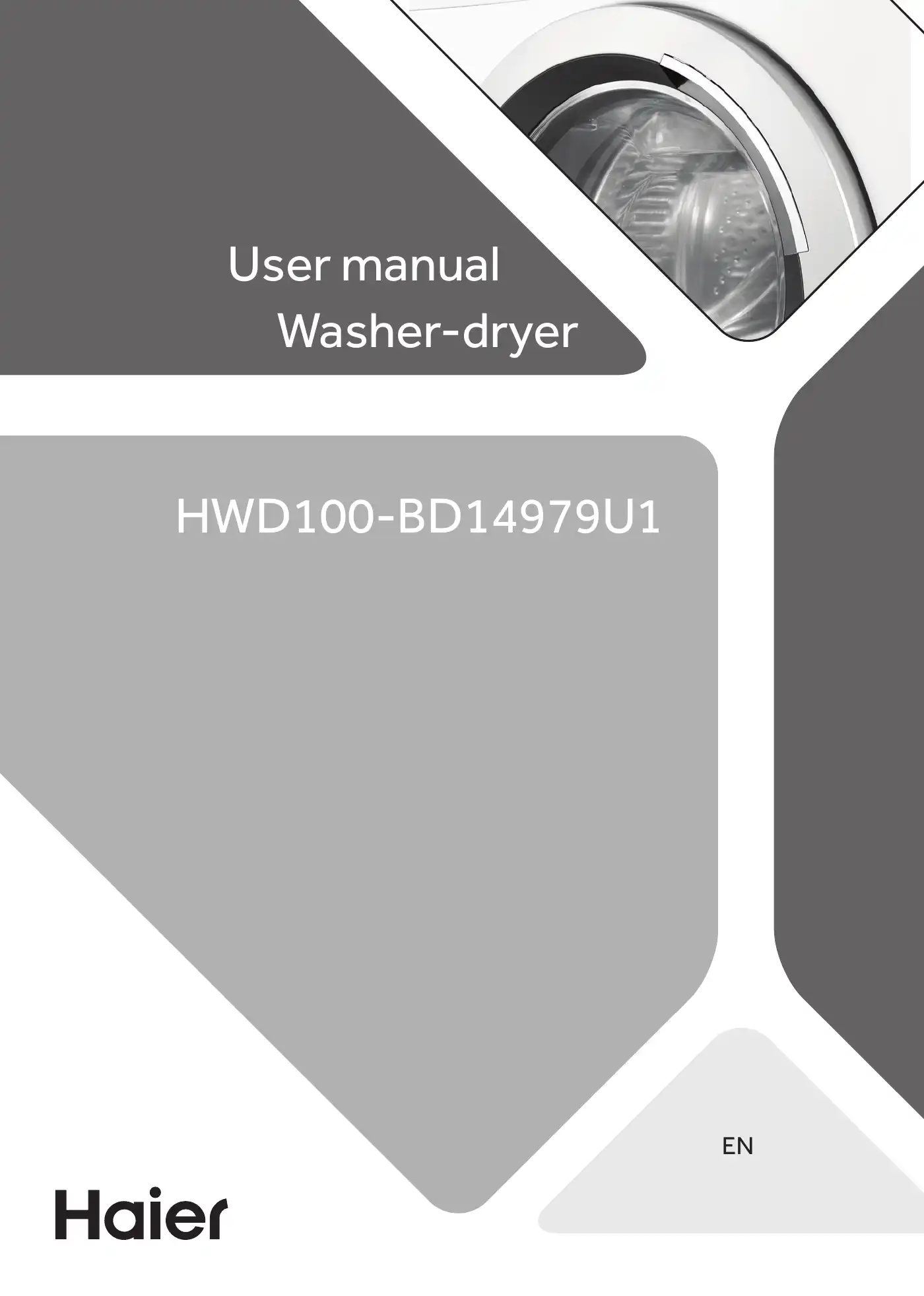 Haier HWD100-BD14979U1 User Manual Manual pdf 1 page image