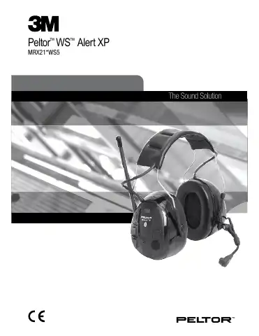 3M Peltor WS Alert XP MRX21*WS5 Series User Manual first page preview