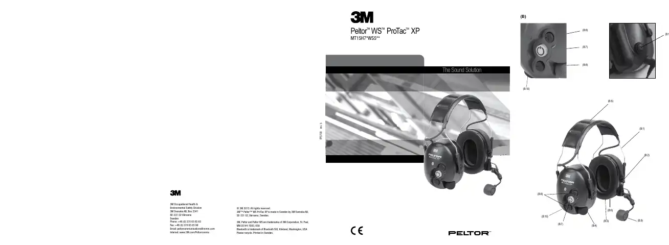3M Peltor WS ProTac XP MT15H7 WS5 Series Manual first page preview