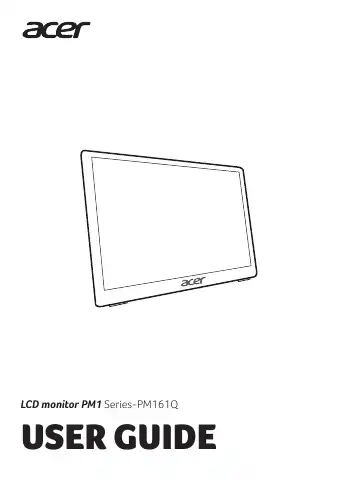 Acer PM1 Series User Manual first page preview