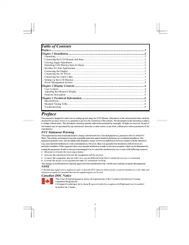 Acer AL712 User Manual first page preview