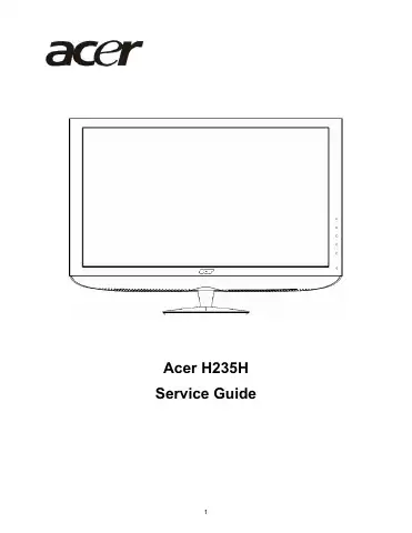 Acer H235H Service Manual first page preview