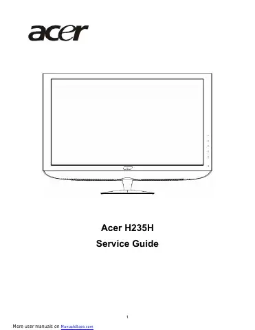 Acer H235H Service Manual first page preview