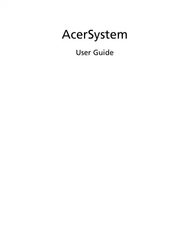 Acer Aspire R3600 User Manual first page preview