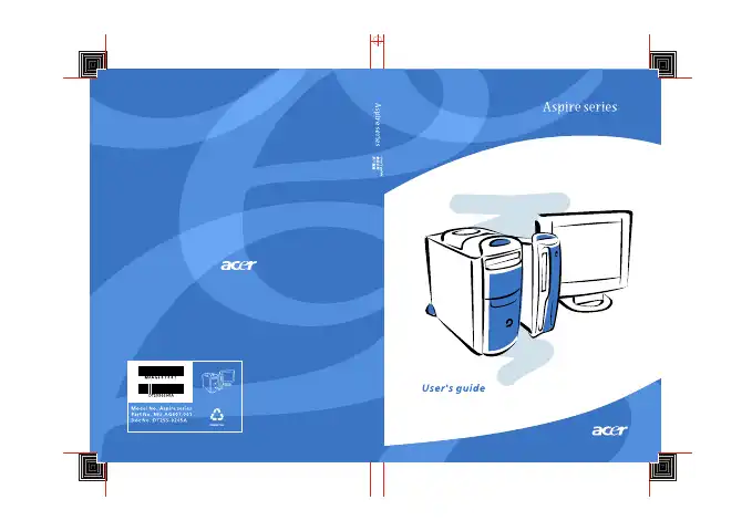 Acer G500 User Manual first page preview