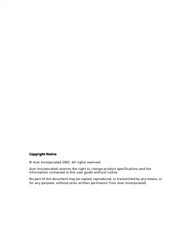 Acer c500 User Manual first page preview
