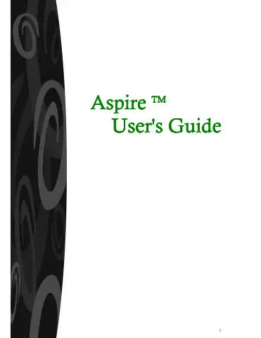 Acer Aspire User Manual first page preview