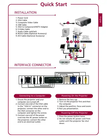 Acer PD116P Quick Start Manual first page preview