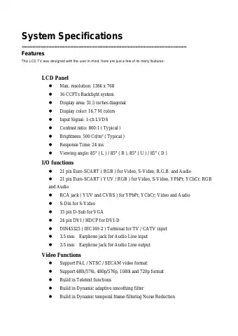 Acer AT3201W Manual first page preview