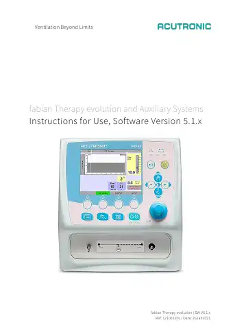 ACUTRONIC fabian Instructions For Use Manual first page preview