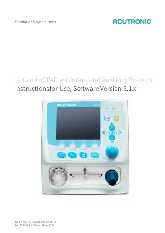 ACUTRONIC fabian +nCPAP evolution Instructions For Use Manual first page preview