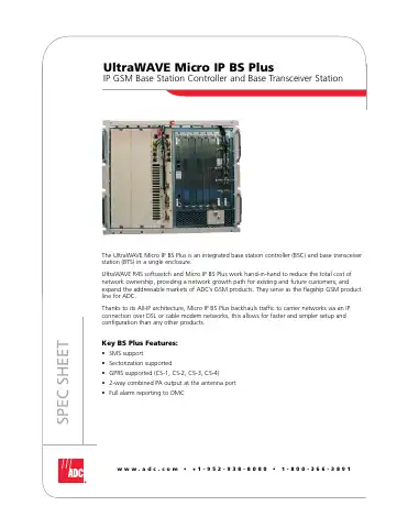 ADC Micro BS Plus UltraWAVE Specification Sheet first page preview