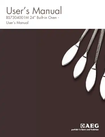 AEG 24" BS7304001M User Manual first page preview