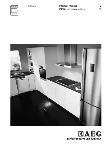 AEG 47056IU User Manual first page preview