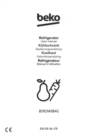 Beko B1RCNA364G User Manual first page preview