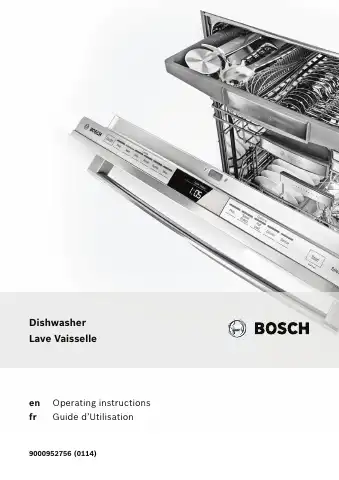 Bosch SHE53T55UC Operating Instructions Manual first page preview