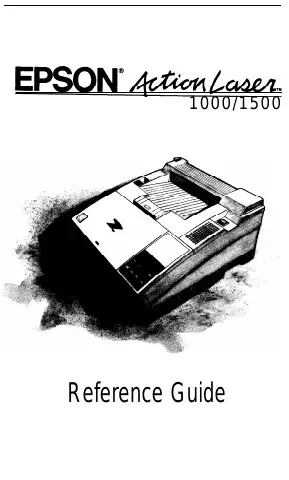 Epson 1000 Reference Manual first page preview