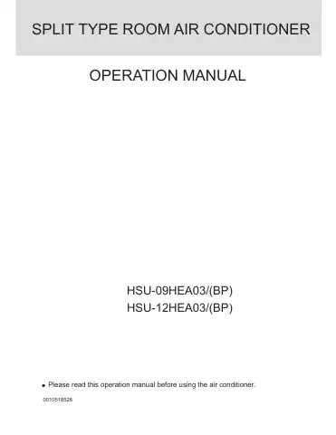 Haier 10518526 Operation Manual first page preview
