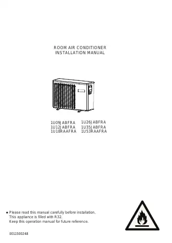 Haier 1U09JABFRA Installation Manual first page preview