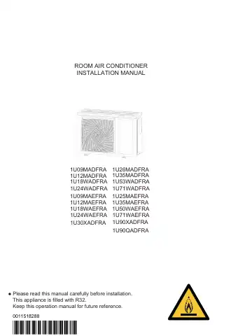 Haier 1U09MAEFRA Installation Manual first page preview