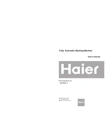 Haier 50FREE-3 User Manual first page preview
