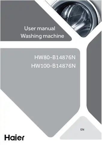 Haier HW80 User Manual first page preview