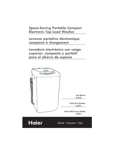 Haier HLP021 User Manual first page preview