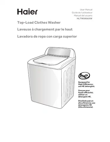 Haier HLTW500axw User Manual first page preview