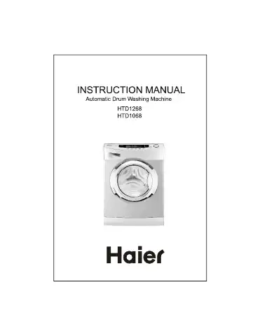Haier HTD1268 Instruction Manual first page preview