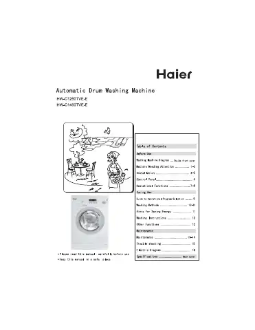 Haier HW-C1260TVE-E User Manual first page preview