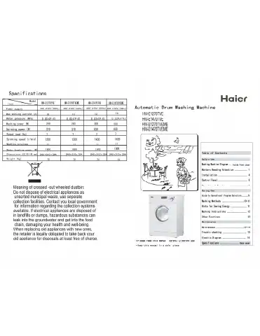 Haier HW-E1270TVE User Manual first page preview