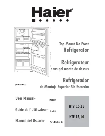 Haier 16 User Manual first page preview