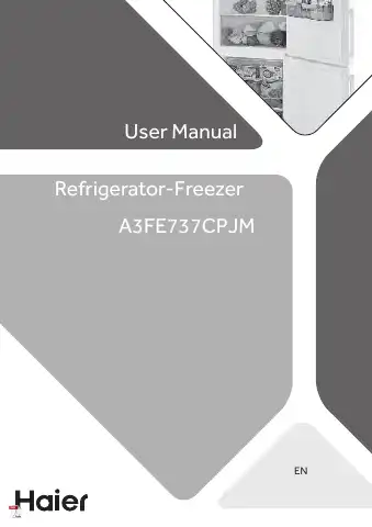 Haier A3FE737CPJM User Manual first page preview