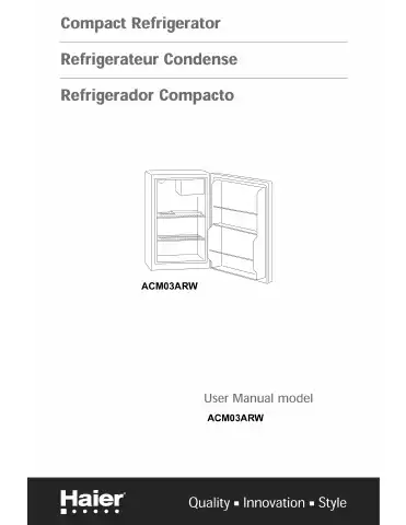 Haier ACM03ARW User Manual first page preview